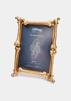 THE BLACKENED TEETH Antique Gold Bone Frame