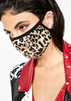 X_Ana Accessories Feline Feisty Leopard Mask