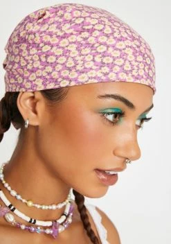 Motel Flower Fun Lilac Melon Bandana
