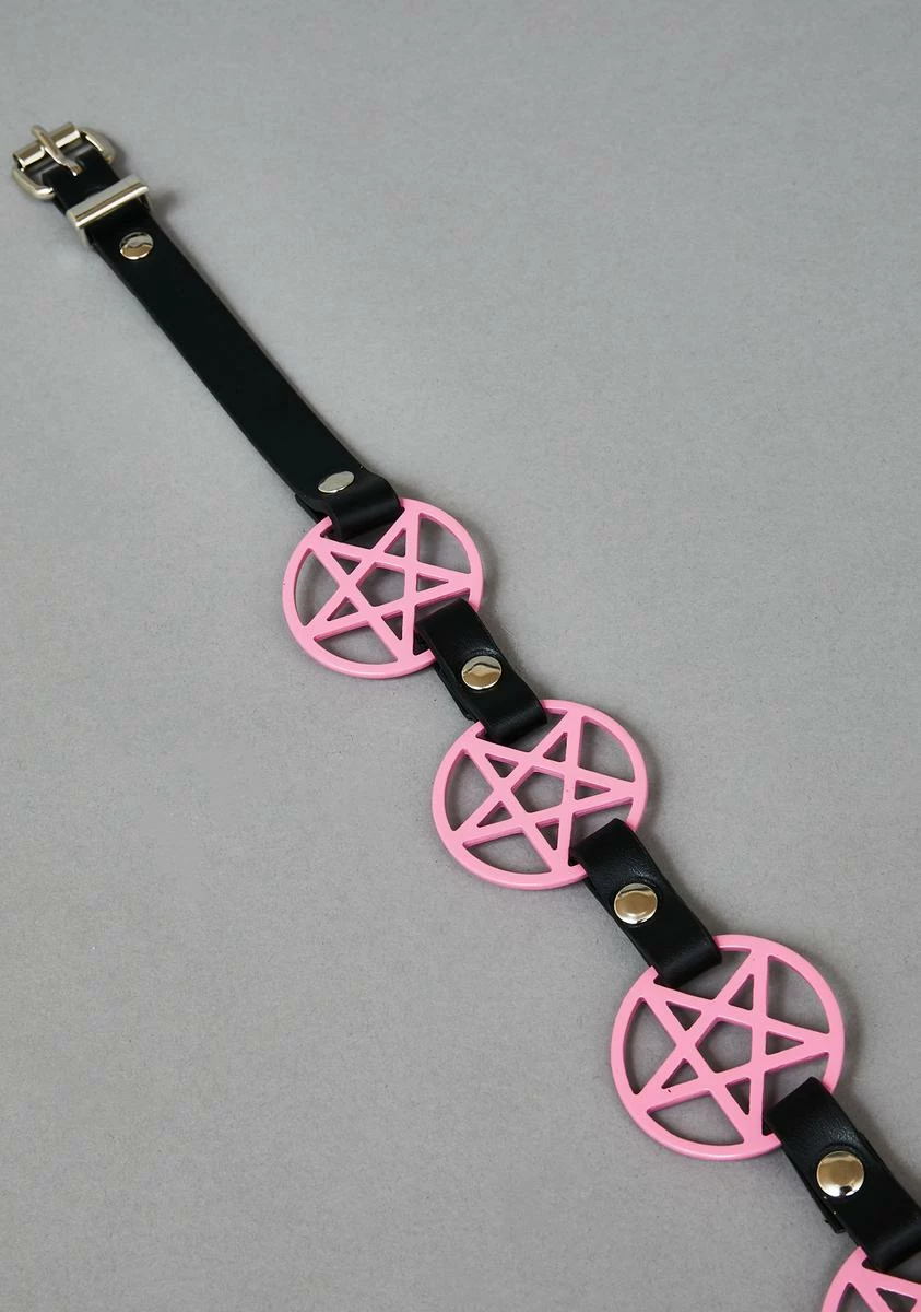 Funk Plus Pink Pentagram Waist Belt - Image 2