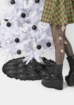 Dolls Home Spinning Out Spider Web Tree Skirt