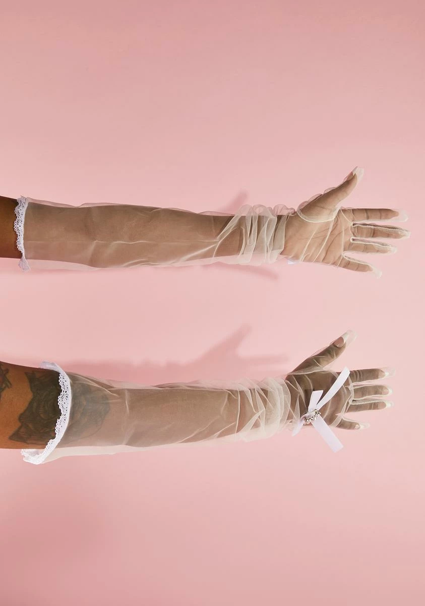X_CIEL Angel I'm Wishing Sheer Gloves - Image 3