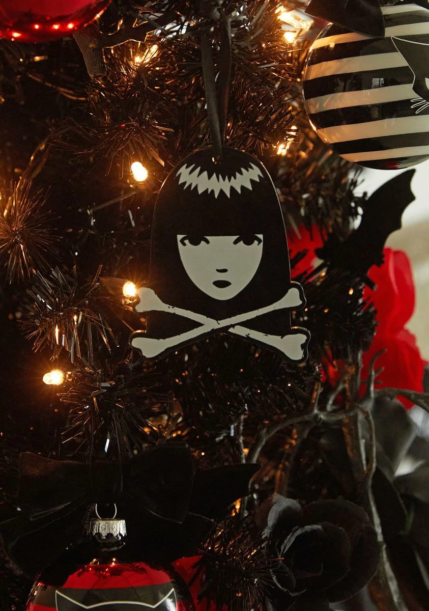 Dolls Kill X Emily The Strange Stay Distant Printed Ornament - Image 2