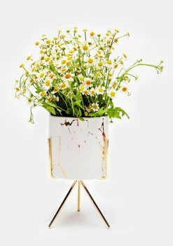 X_Impulse Fashion Accessories More To Grow Marbled Pot