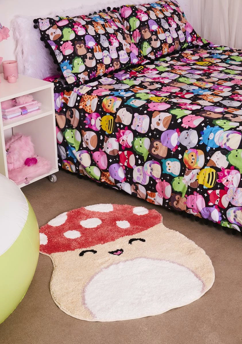 Dolls Kill X Squishmallows Malcolm The Mushroom Tufted Rug