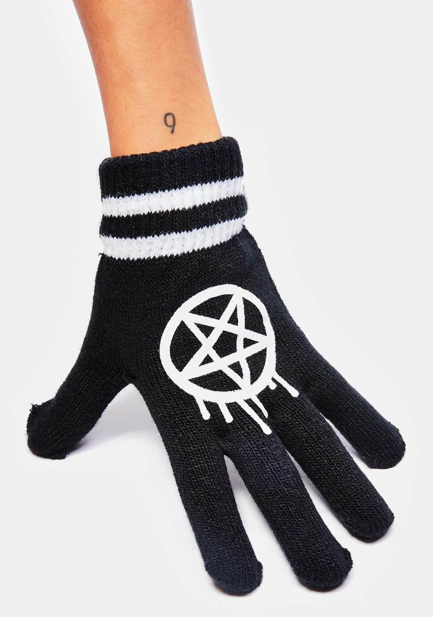 Too Fast Sporty Gram Knit Gloves - Image 5