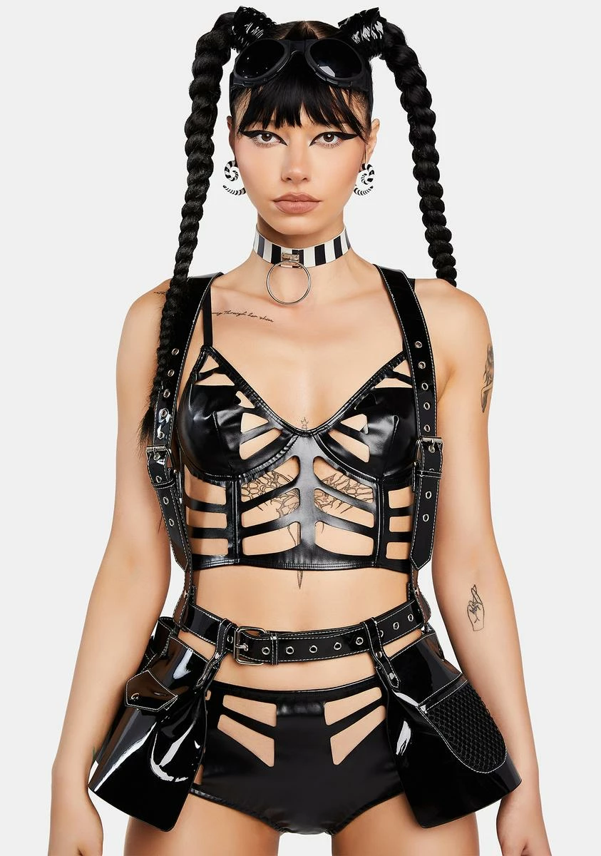 Club Exx Night Circus Peplum Storage Harness - Image 3
