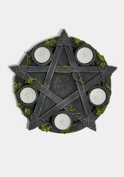 Nemesis Now Ltd Wiccan Pentagram Tea Light Holder