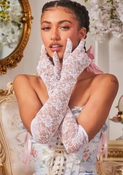 X_Music Legs Poetic Match Lace Gloves
