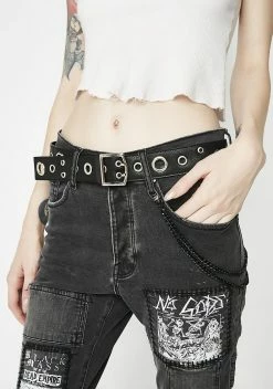 Disturbia Long Eyelet Belt