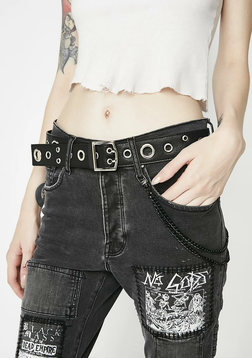 Disturbia Long Eyelet Belt