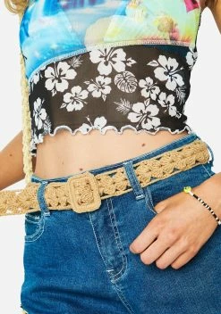X_Ana Accessories Cool Night Breeze Woven Belt