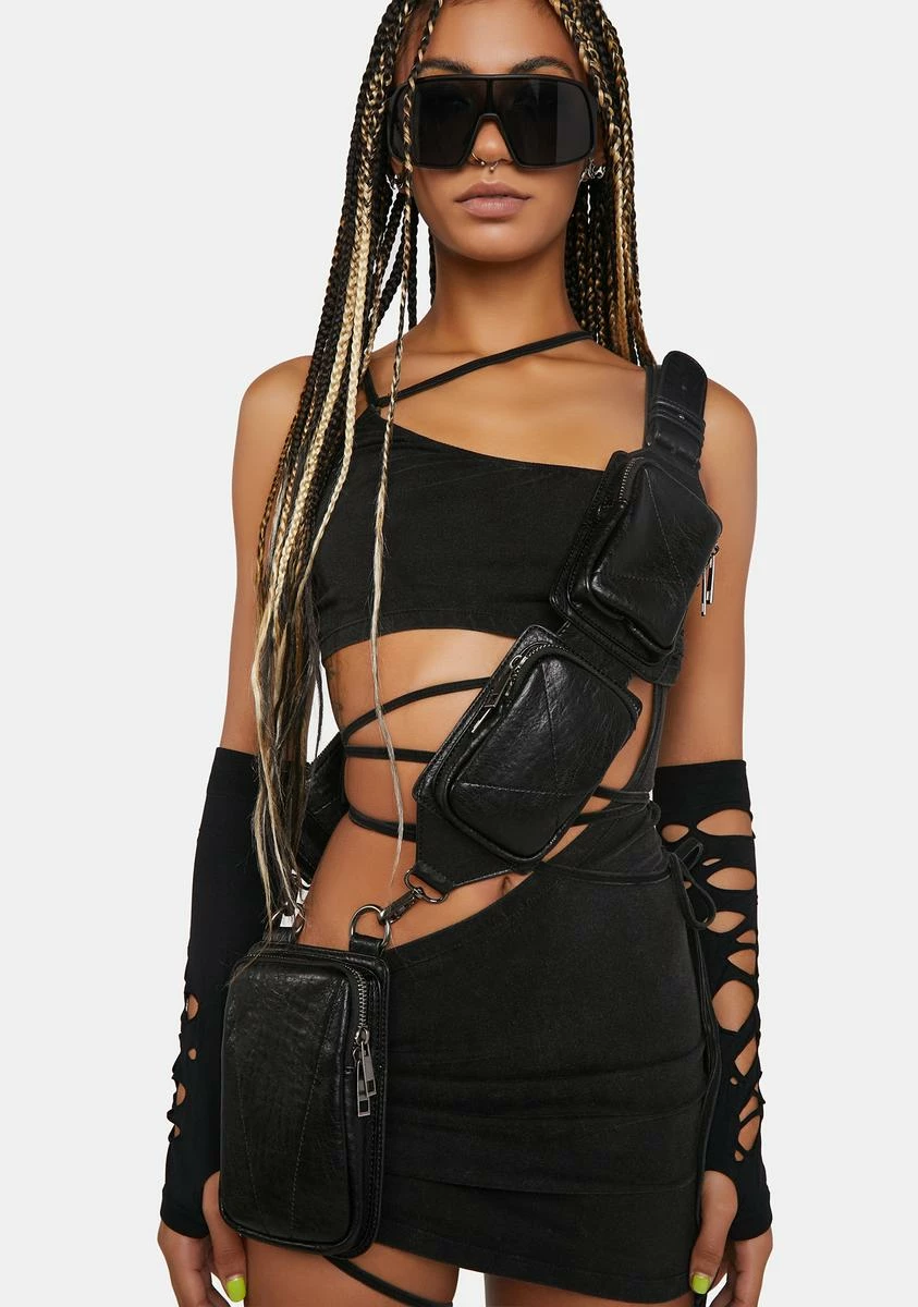 DARKER WAVS Compression Crossbody Utility Harness