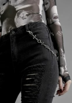 X_CIEL Sinners Repent Cross Pant Chain