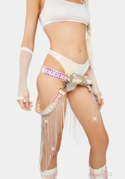 Club Exx Candy Cavern Crazy Iridescent Belt