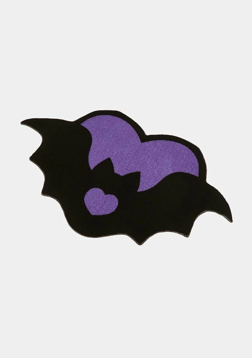 Too Fast Purple Heart Bat Rug - Image 2