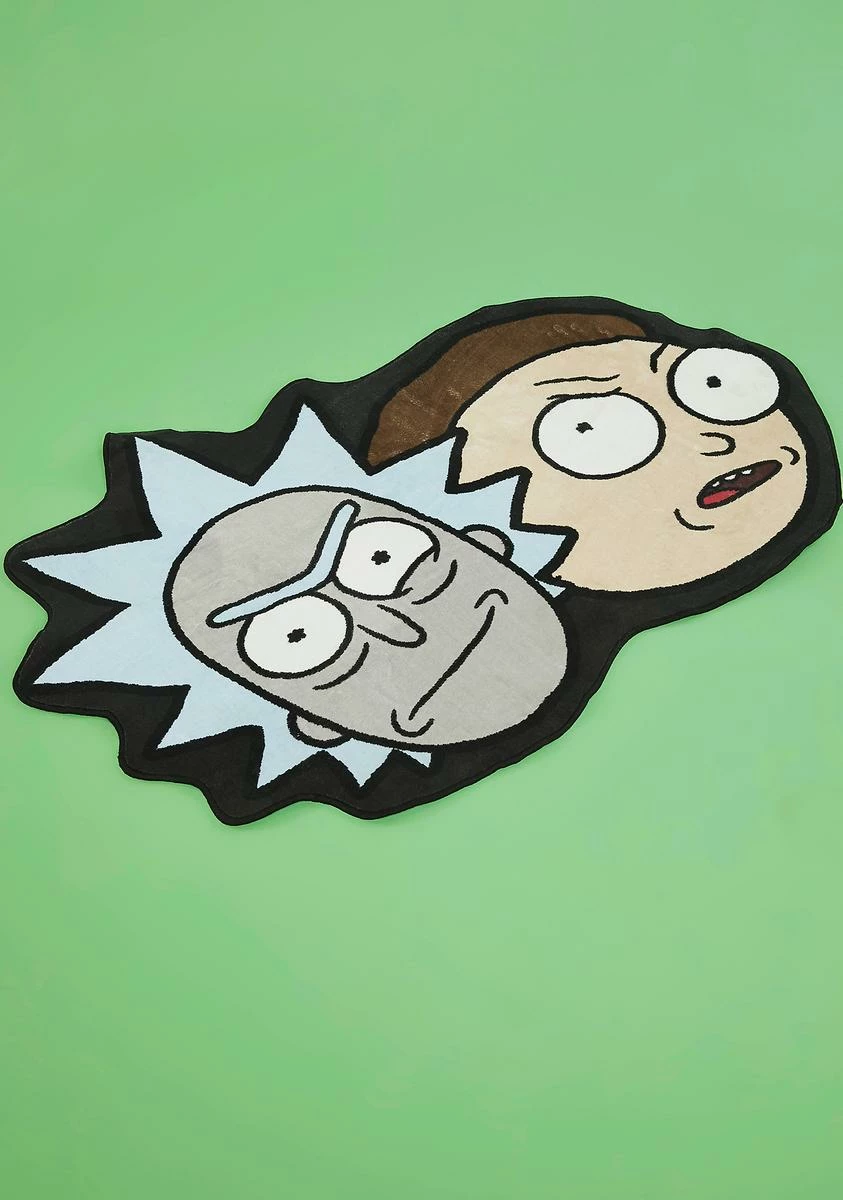 Dolls Kill X Rick And Morty Never Ricking Morty Rug - Image 3