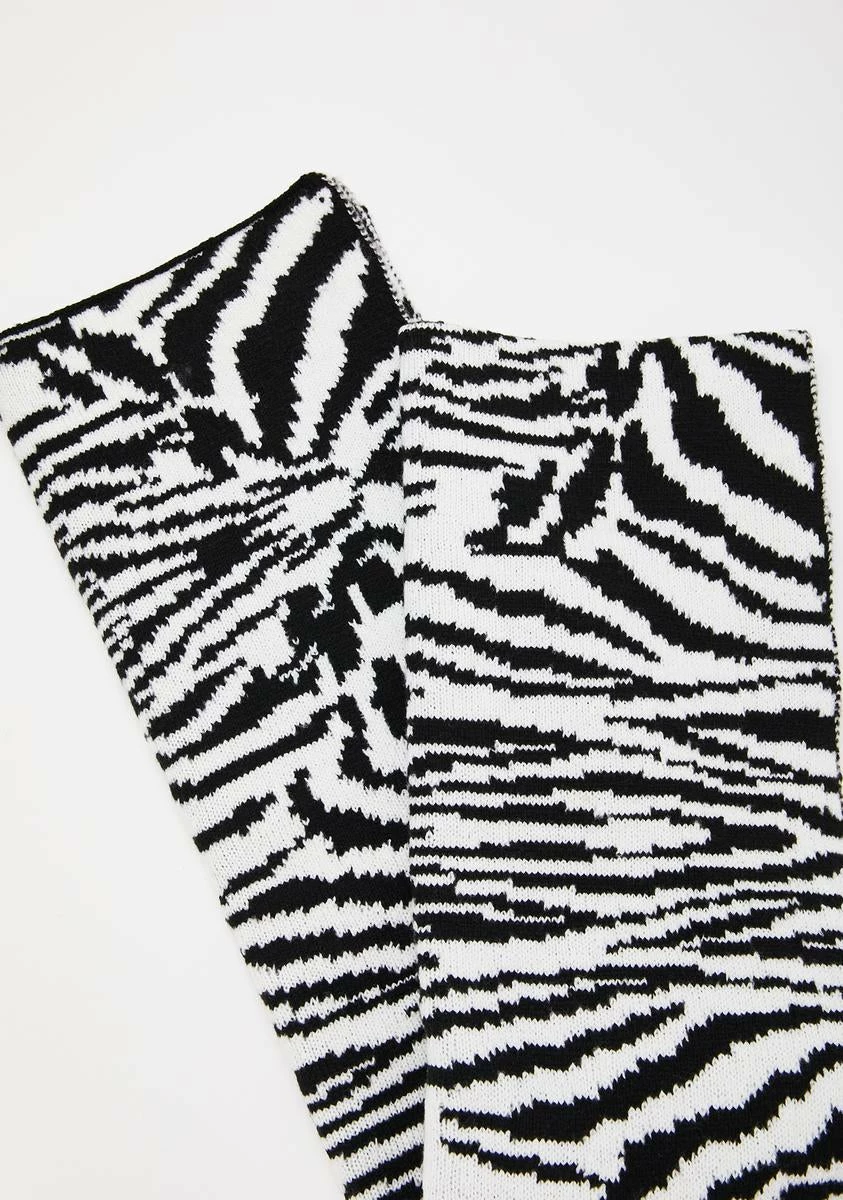 X_Ana Accessories Safari Chic Zebra Print Scarf - Image 2
