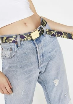 RIPNDIP Plum Nerm Camo Web Belt