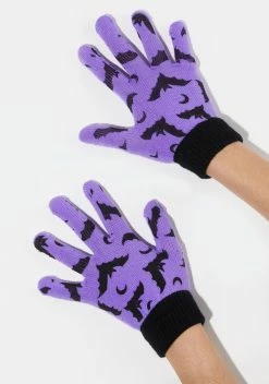 Too Fast Crazy Pastel Bat Lady Gloves