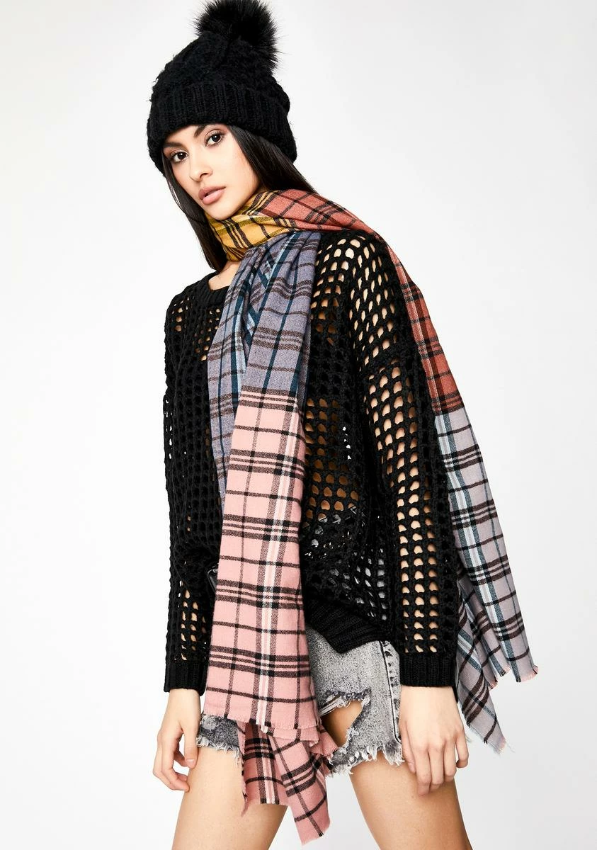 X_Ana Accessories I'm Cozy Plaid Scarf - Image 2