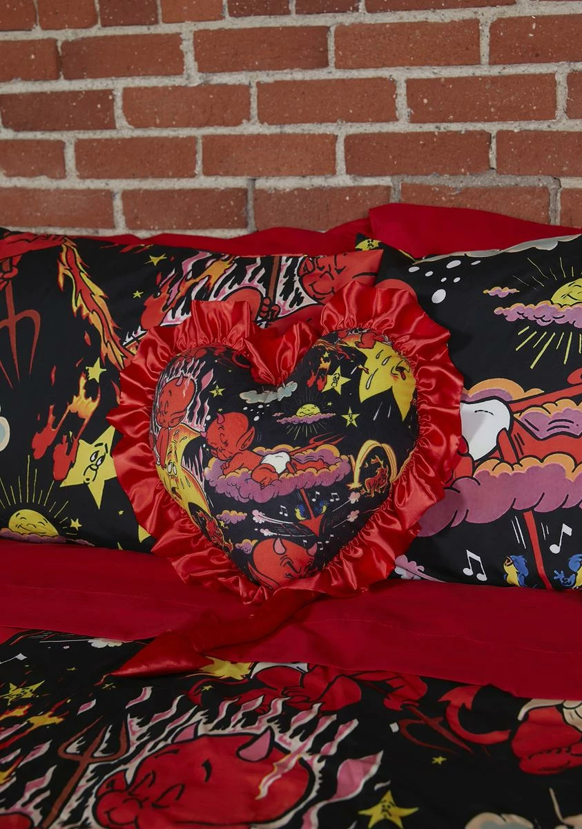 Dolls Kill X Hot Stuff Casper Sell Your Soul Throw Pillow