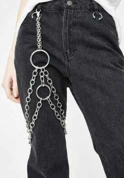 Disturbia Shackle Chain Leg Harness