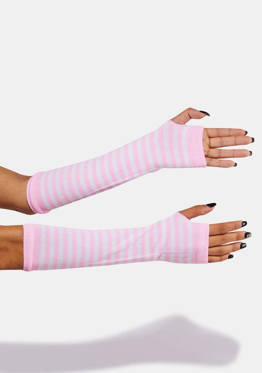 X_PTLHZ Taffy Have A Lick Fingerless Gloves