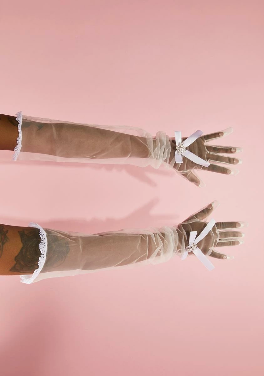 X_CIEL Angel I'm Wishing Sheer Gloves